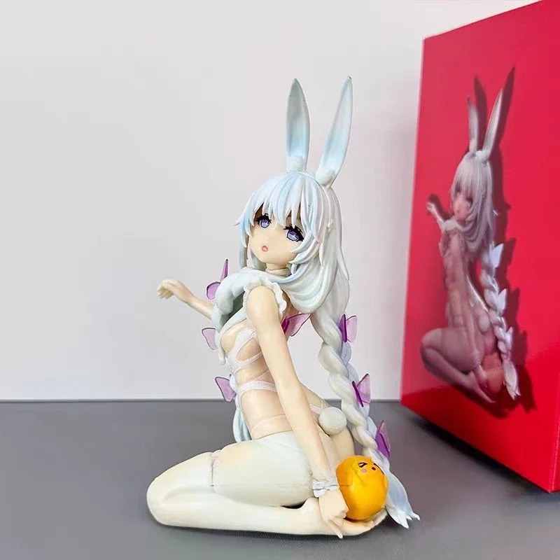 

Anime Malicious Bunny Girl Azur Lane Vicious Figure Lazy White Rabbit Action Figures Sitting Ornament Toys PVC Collection Gift