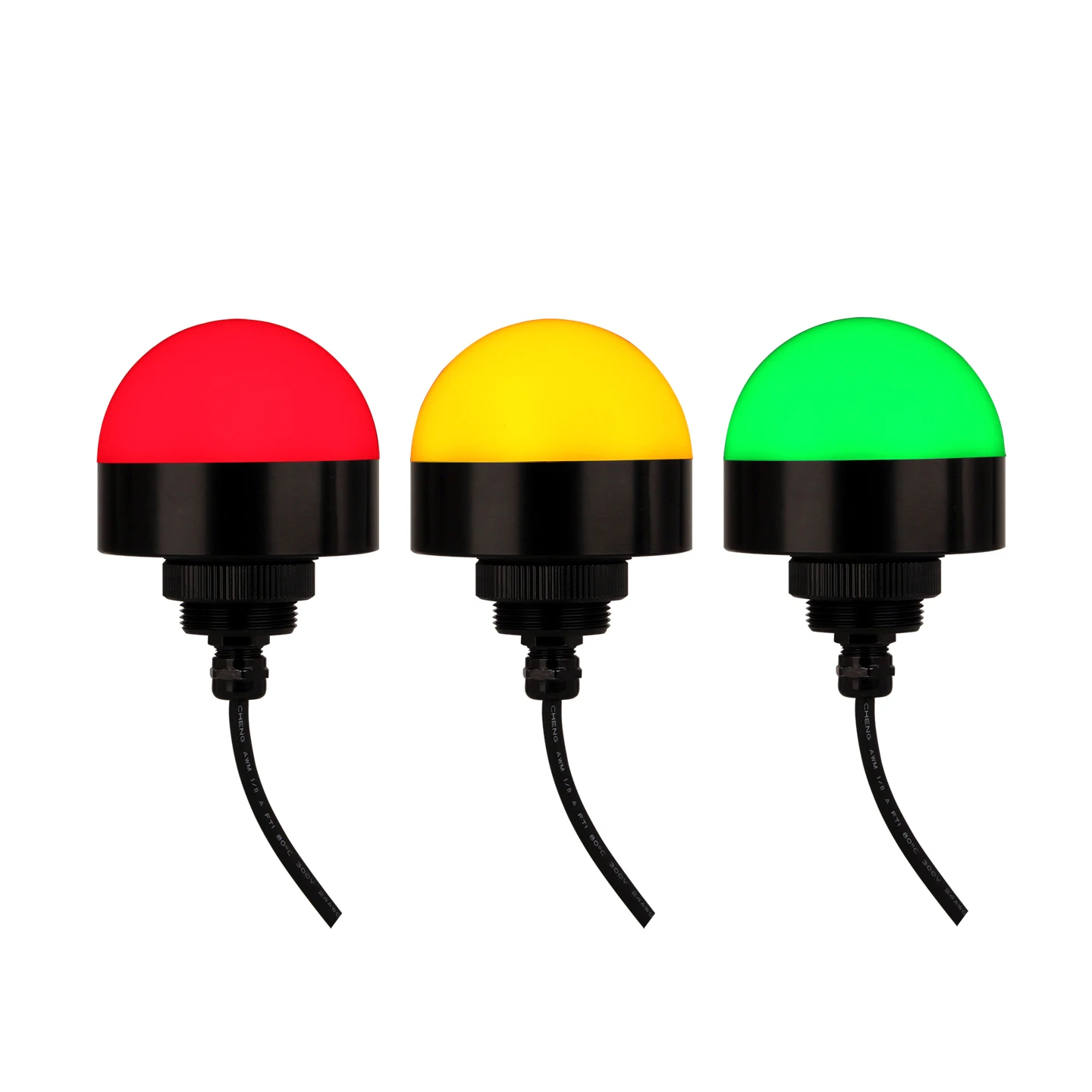 

DC12V/24V Dia 30/50/70/90mm 3 Color in 1 Lamp For Machine Tool Equipment Mini Waterproof Alarm Signal Warning Light With Buzzer