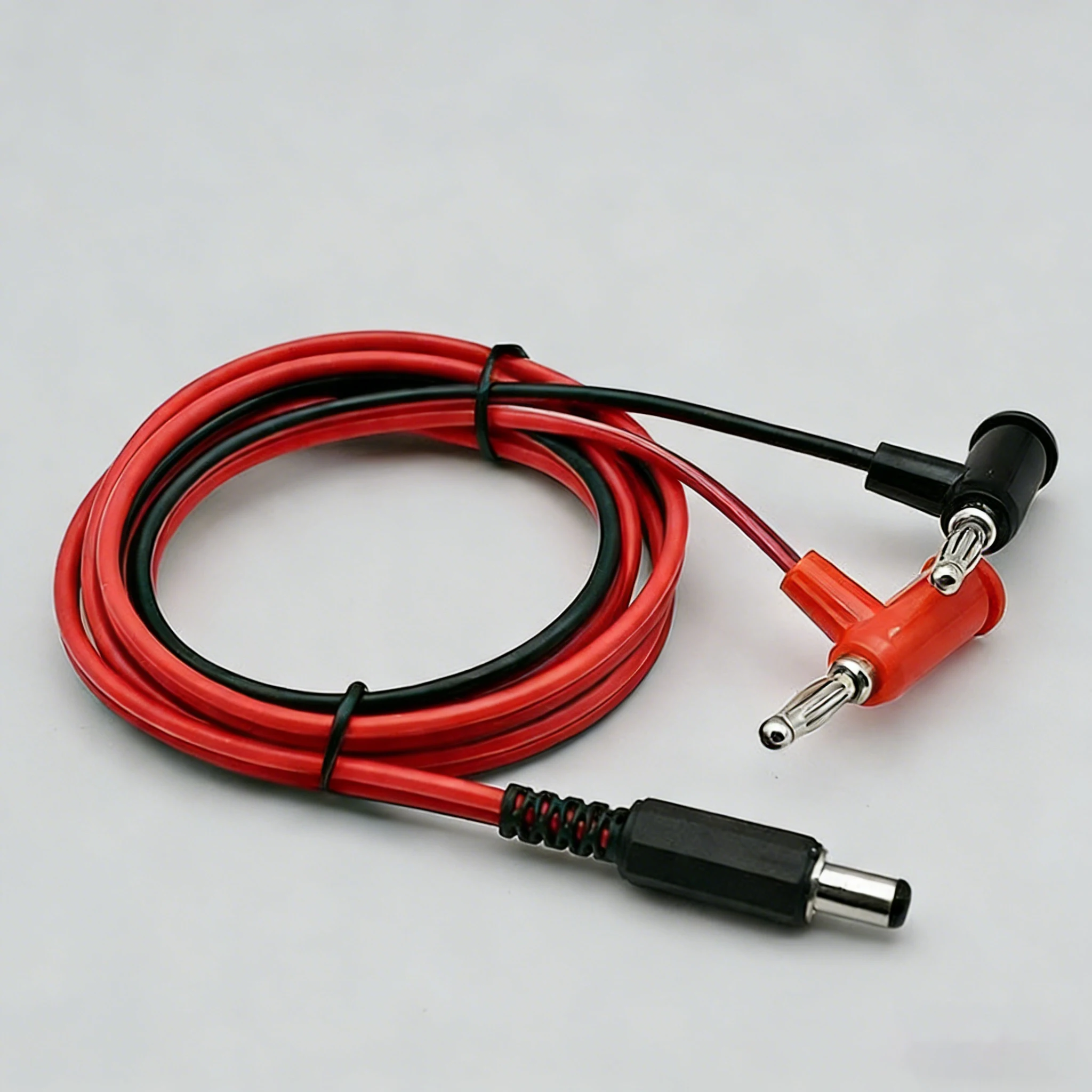 DC 5.5 X 2.1/2.5MM Male to 4MM Banana Plug Wire DC Power Adapter Connection Cable DC to Gun-type Lantern Head Connector Line
