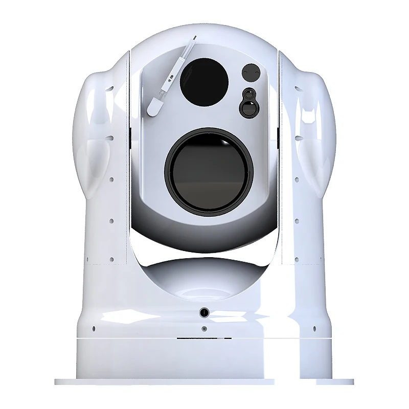 HD 640x512 Thermal Imaging Camera 37x Optical Zoom PTZ Wide Angle Two-Way Audio Laser Rangefinder Gyro Stabilization Marine
