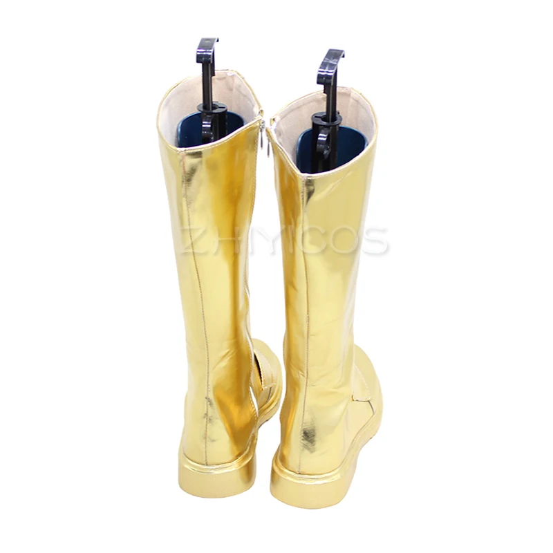 New Anime Sword Art Online Alicization SAO Alice Synthesis Thirty Cosplay Shoes Alice Boots Zipper-up PU Leather Halloween Shoes 5