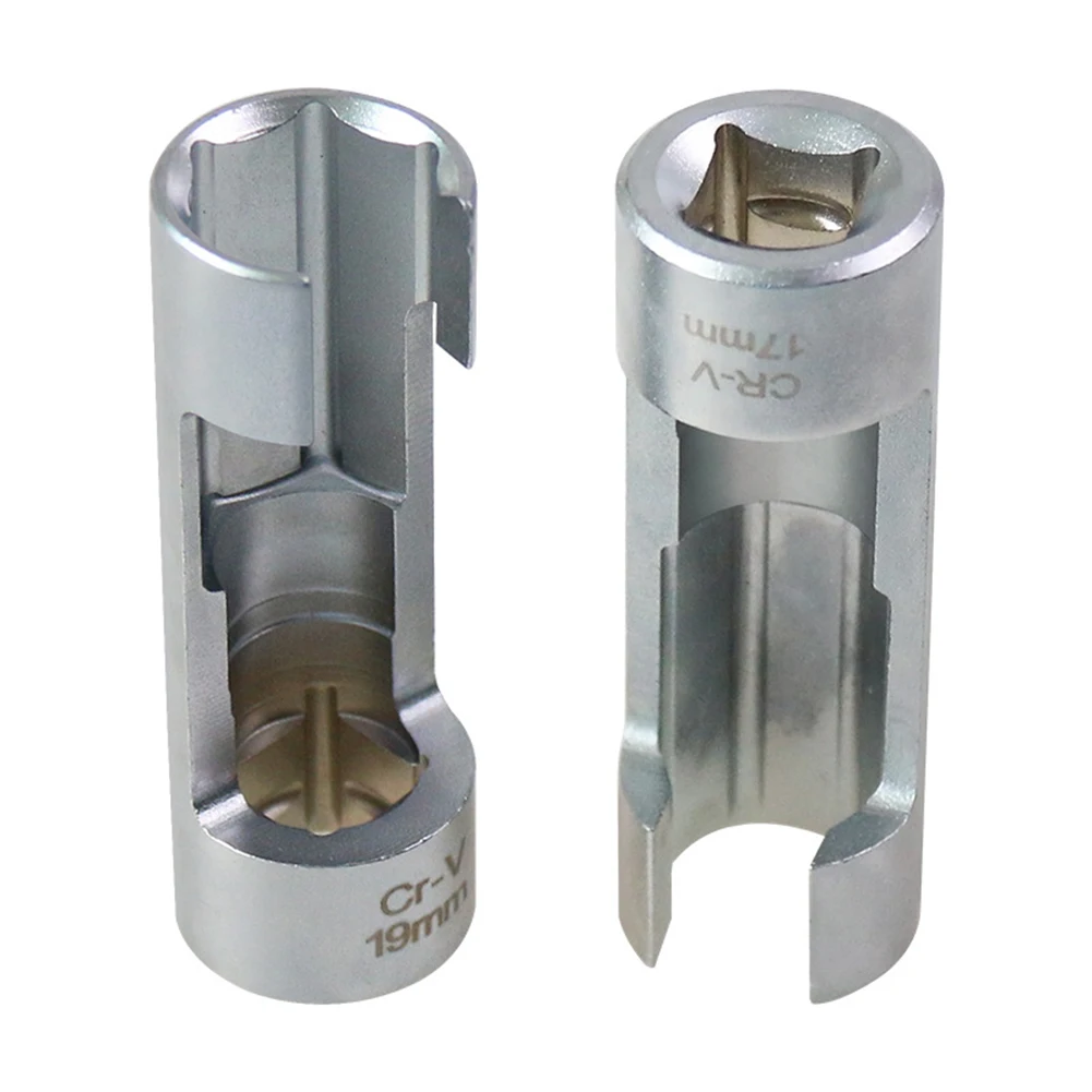 2pcs-1-2-diesel-injector-fuel-line-socket-wrench-oxygen-sensor-wrench-17-19mm-silver-chrome-vanadium-steel-hand-tools