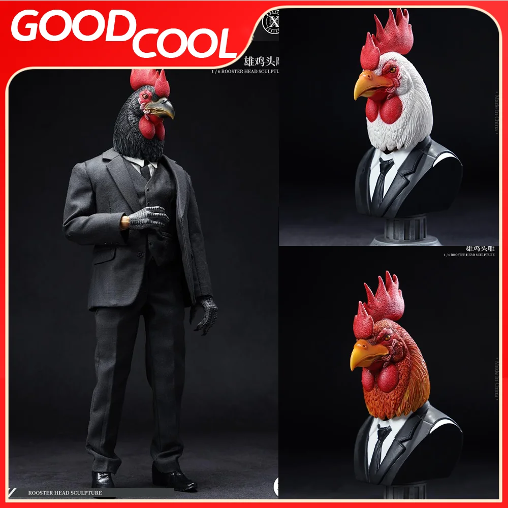 MOSTOYS MS2401 1/6 Scale Beast Head Series Male Soldier Chicken Head Carving Model For 12 Inch Action Figure Body Dolls Gifts