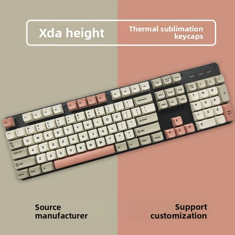 Keycaps, Japanese, Korean, Russian, Thai, phonetic PBT thermal sublimation mechanical keyboard, 138 small complete set