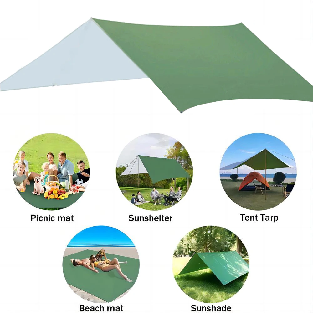 Portable Camping Hammock Tent Tourist Travel Outdoor Garden Sleeping Hanging Hammocks Swing With Waterproof Tarp Awnings Canopy