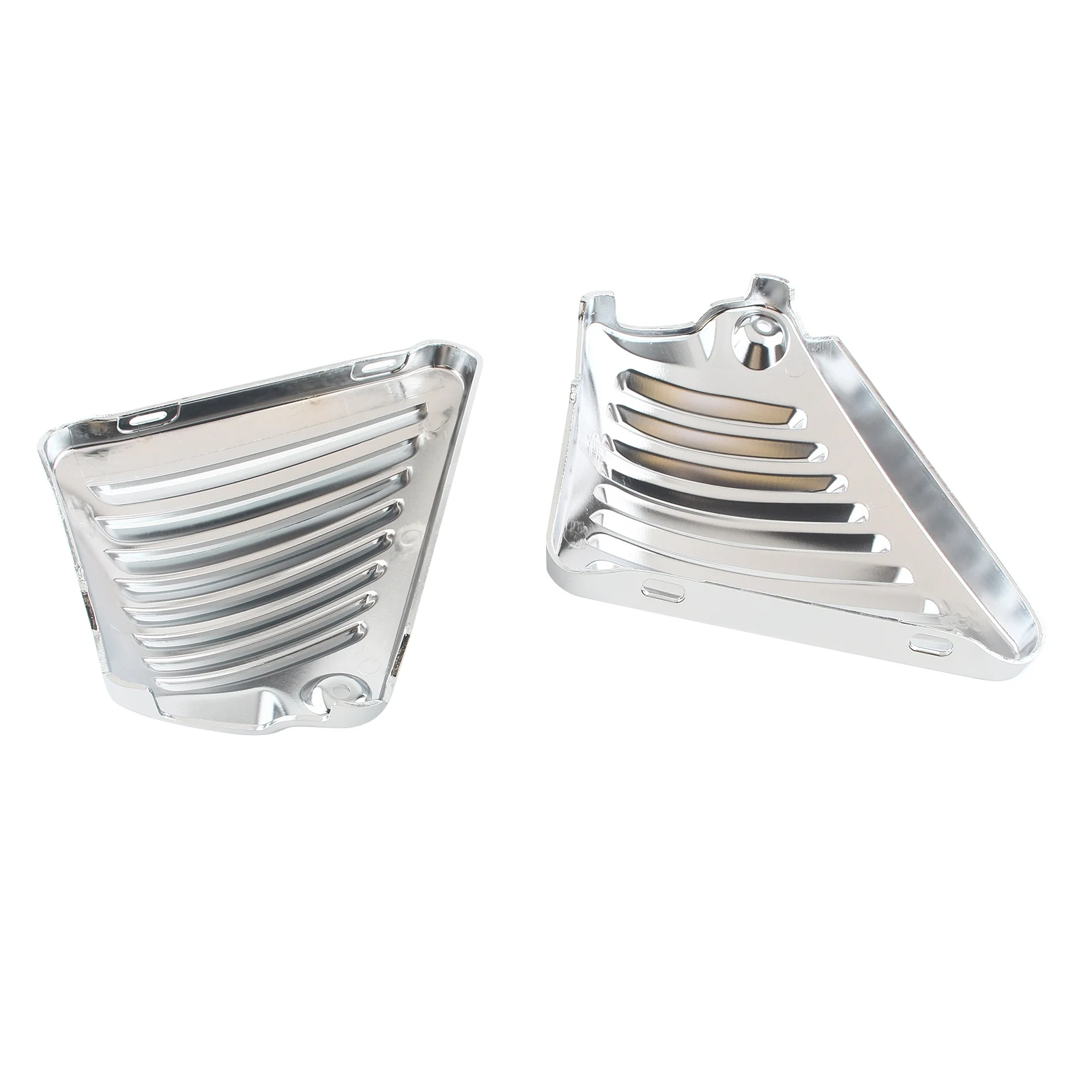 For Harley V-Rod VRSCF VRSCAW VRSCX 2Pcs Chrome Motorcycle Airbox Neck Side Air Intake Cover Protector Black