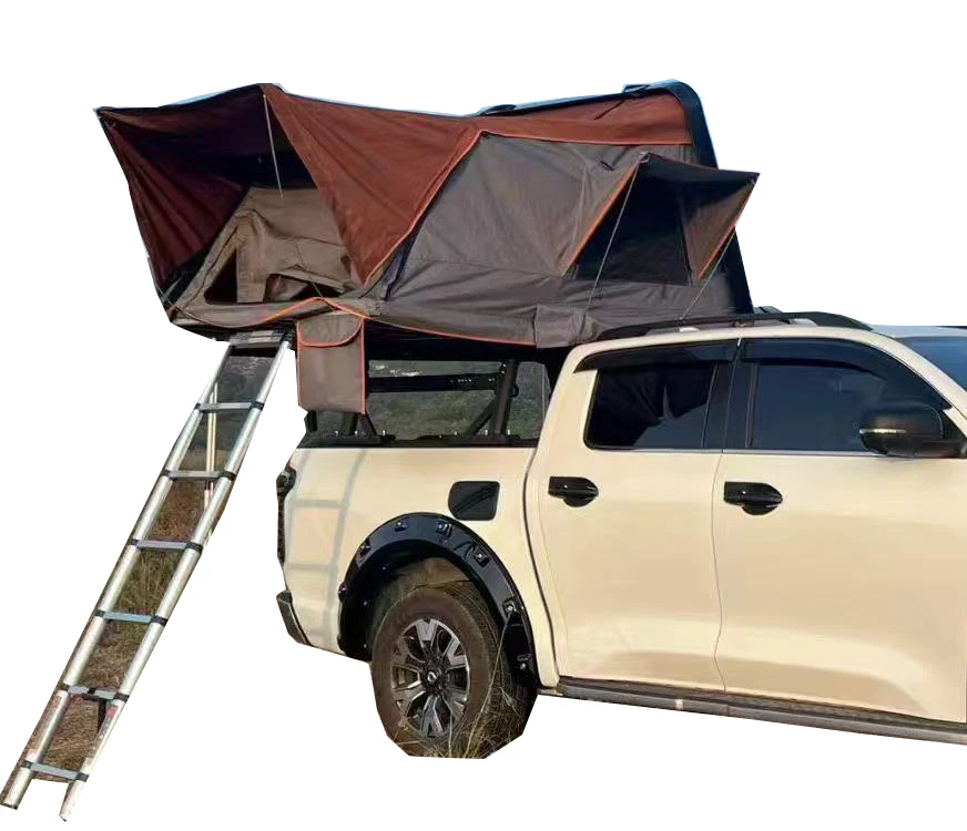 Dream Car Pickup Truck Roof Tent 4x4 Aluminum Roof Rack For Ranger For Tacoma Quick Automatic Opening Three Bedrooms Living