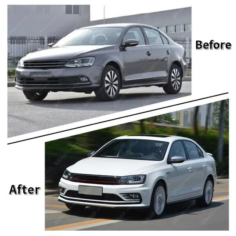 

Update to GLI Style Body Kit for Volkswagens Sagitar 2015 with Front Bumper Side Skirts Grill Front Lip Factory Direct Sale