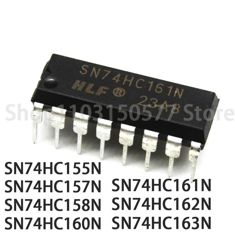 SN74HC155N SN74HC157N SN74HC158N SN74HC160N SN74HC161N SN74HC162N SN74HC163N-DIP16, 1 unidad