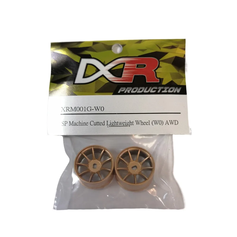 DXR 1/28 Kyosho MINIZ AWD Machine Cutted Light Weight Wheel Gold 2Pcs  XRM001G-N XRM001G-W