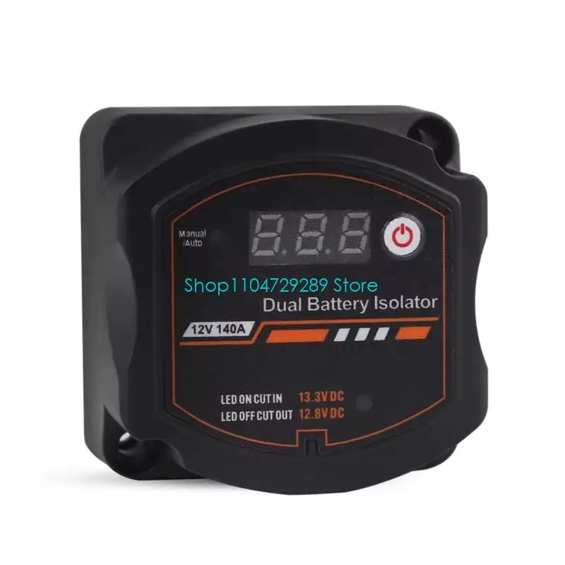 

D8KE Double Battery Isolator Car Relays Setting LCD Display VSR for Campers Boat