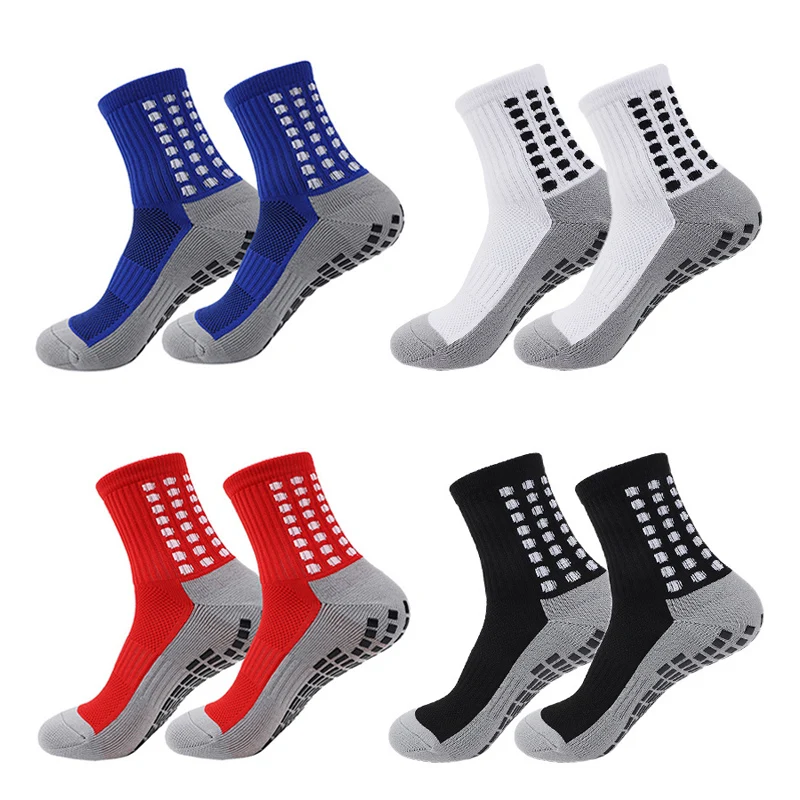 

Нескользящие футбольные носки с силиконовой подошвой, мужские и женские спортивные носки, дышащие футбольные носки для спорта на открытом воздухе, бега, велоспорта
