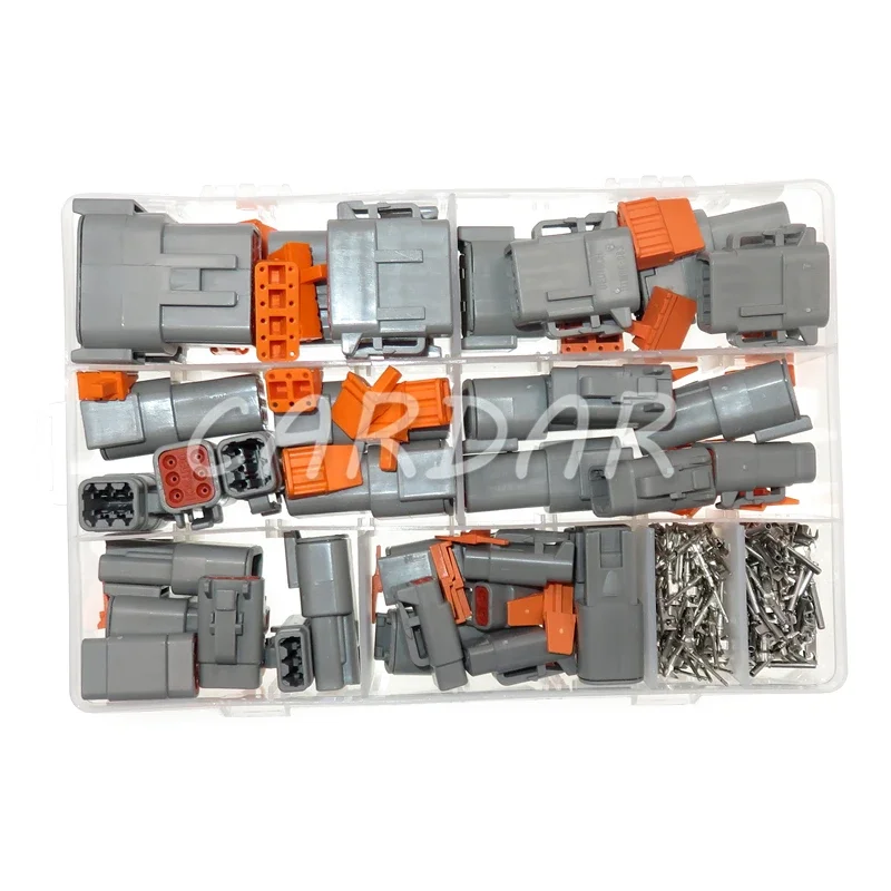 1 Set DTM Waterproof Wire Connector Kit DTM06-2/3/4/6/8/12S DTM04-2/3/4/6/8/12P AC Assembly Auto Sealed Plug With Terminals
