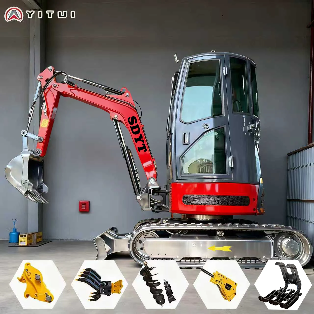 

Home Customized 1 Ton Mini Excavator Epa Ce Epa Euro 5 1.5 Tons 2 Ton Multi Functional Hydraulic Crawler Mini Excavator