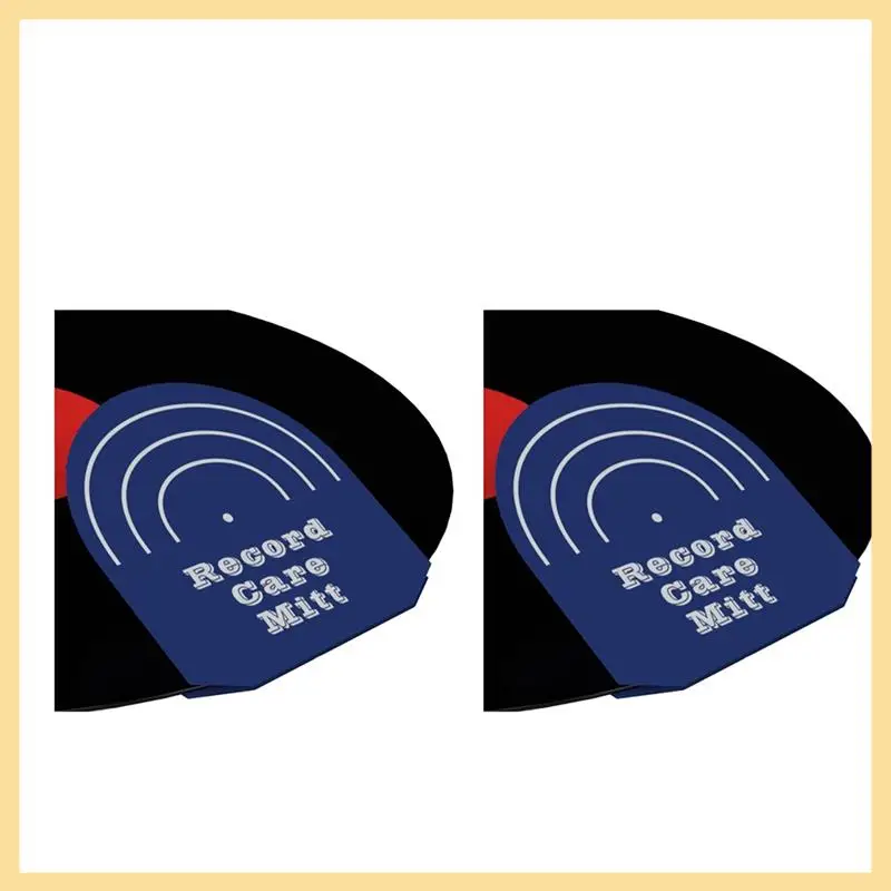 

GOOD-2Pcs Antistatic Record Cleaner Handler Protectors Record Player Accessories Forvinyl LP Records Record Cleaning Accessories