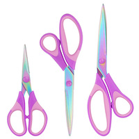 8/7/5 Inches Titanium Craft Scissors Office Tailor Scissors Color Titanium Plated Handmade Scissors Household Sewing Scissors