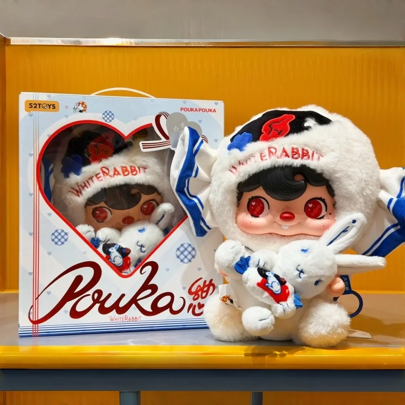 

52toys Plush Toy Poukapouka White Rabbit Co Branded Trendy Ornament Celebrity Same Style Gift Box For Collectors Home Decor Gift