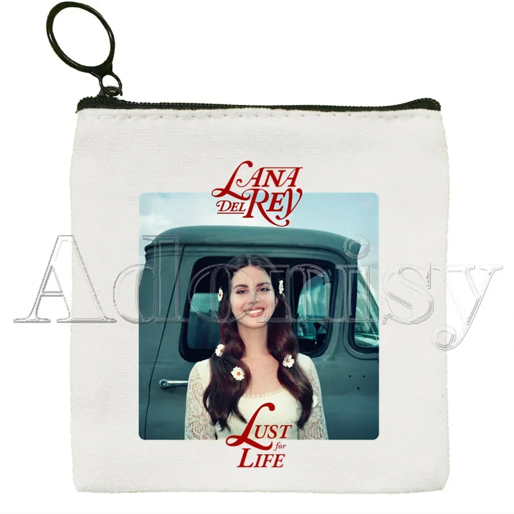 Lana Del Rey New Women's Bag Pure White  Handmade Cloth Bag Coin Purse Whiteboard  Bag Handbag