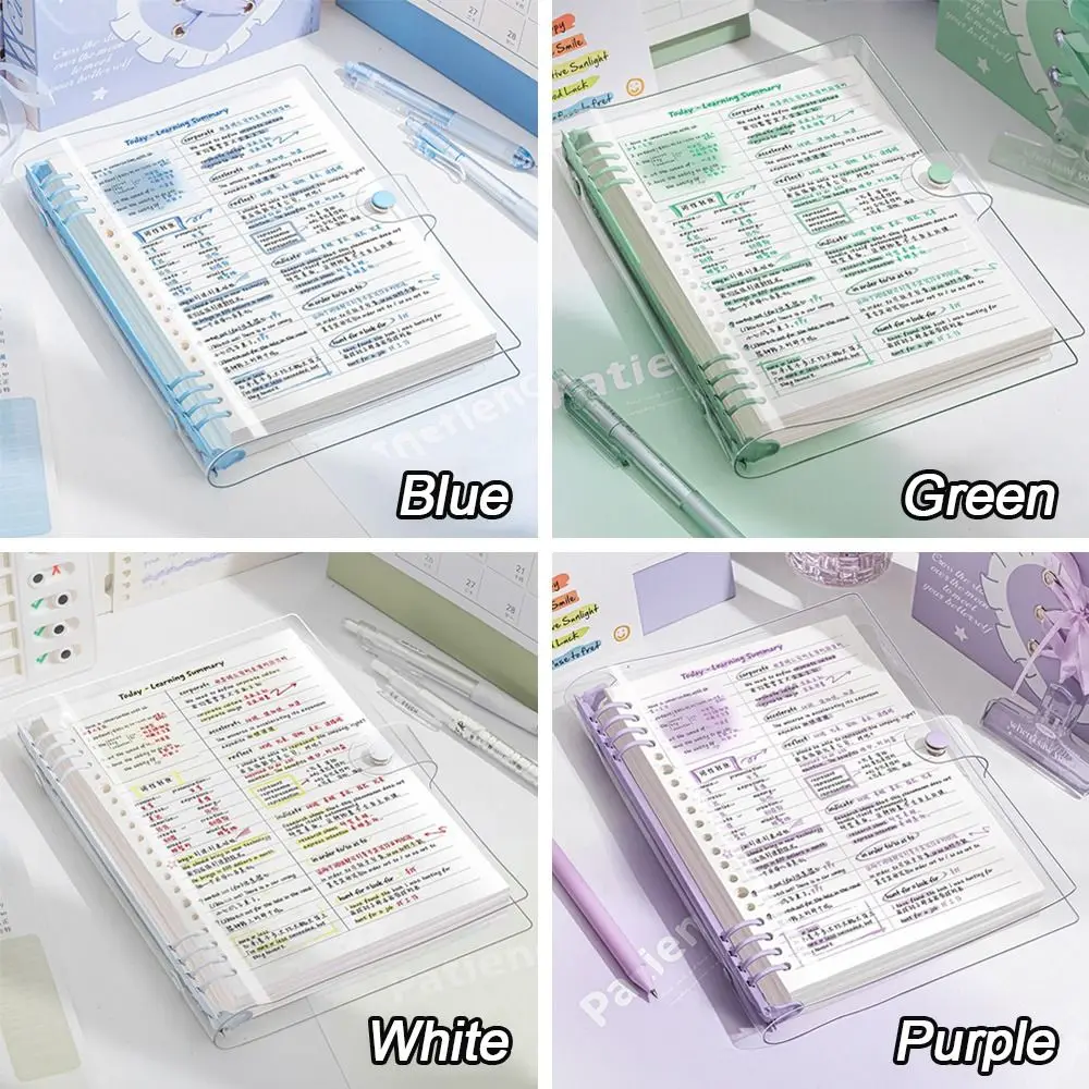الموضة الإبداعية A5 الجدول الزمني أجهزة الكمبيوتر المحمولة خطة أسبوعية كتاب المفكرة المحمولة شفافة مجلة اليومية مذكرة كتاب مكتب المدرسة