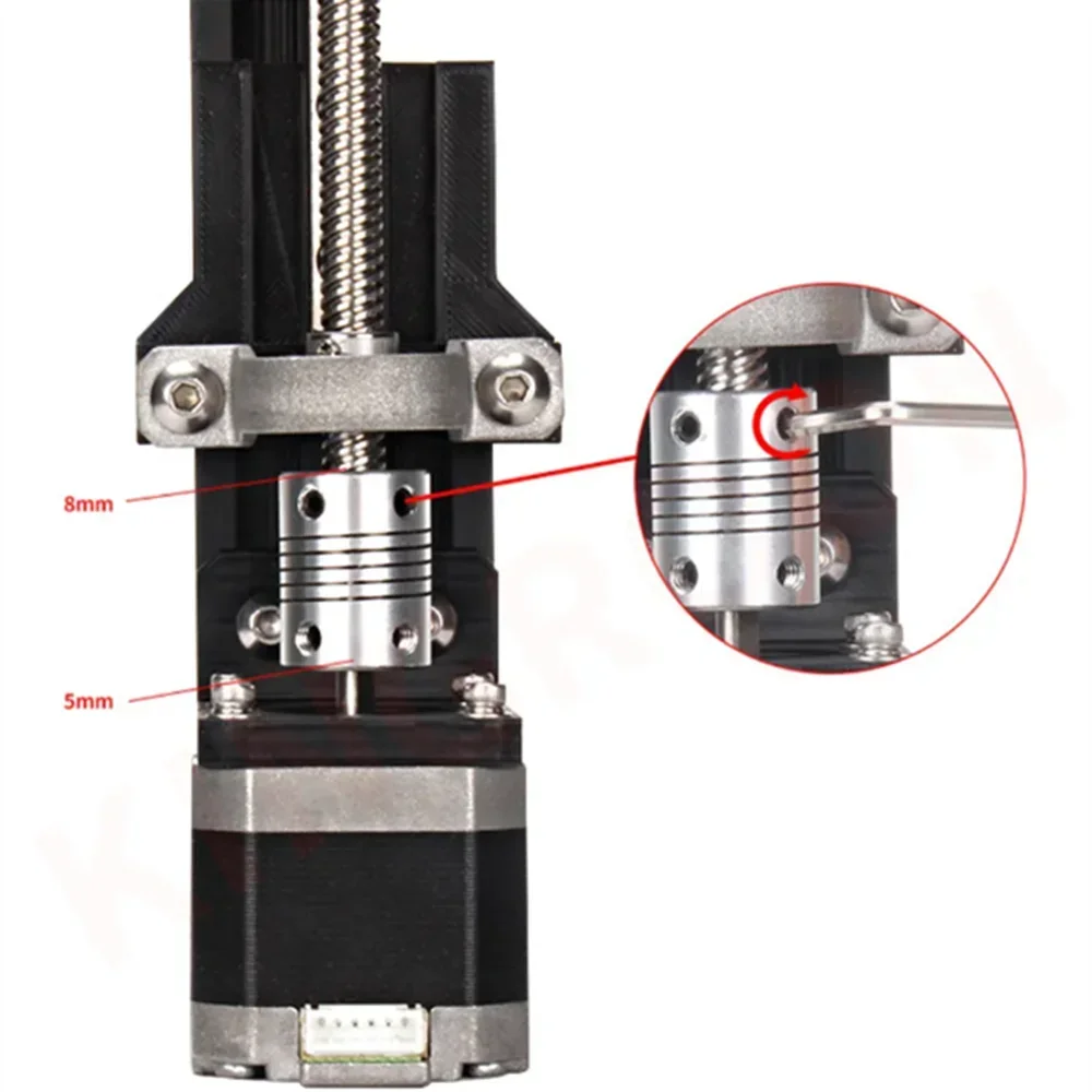 알루미늄 유연한 조 샤프트 커플링, CNC 스텝퍼 모터 커플러, 인코더 타각기, 5-8mm, 10mm, D19xL25