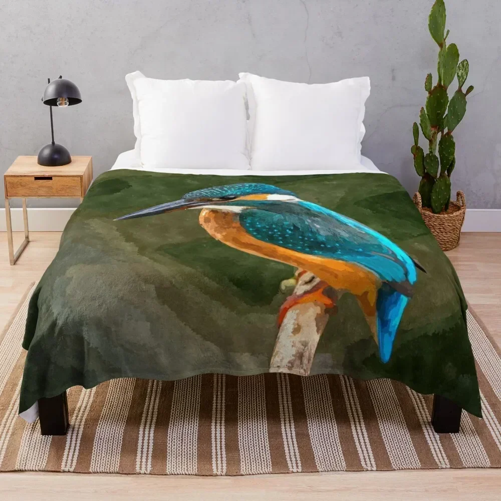 

Kingfisher Throw Blanket Ultra Plush Cozy Blanket for Napping Sleeping