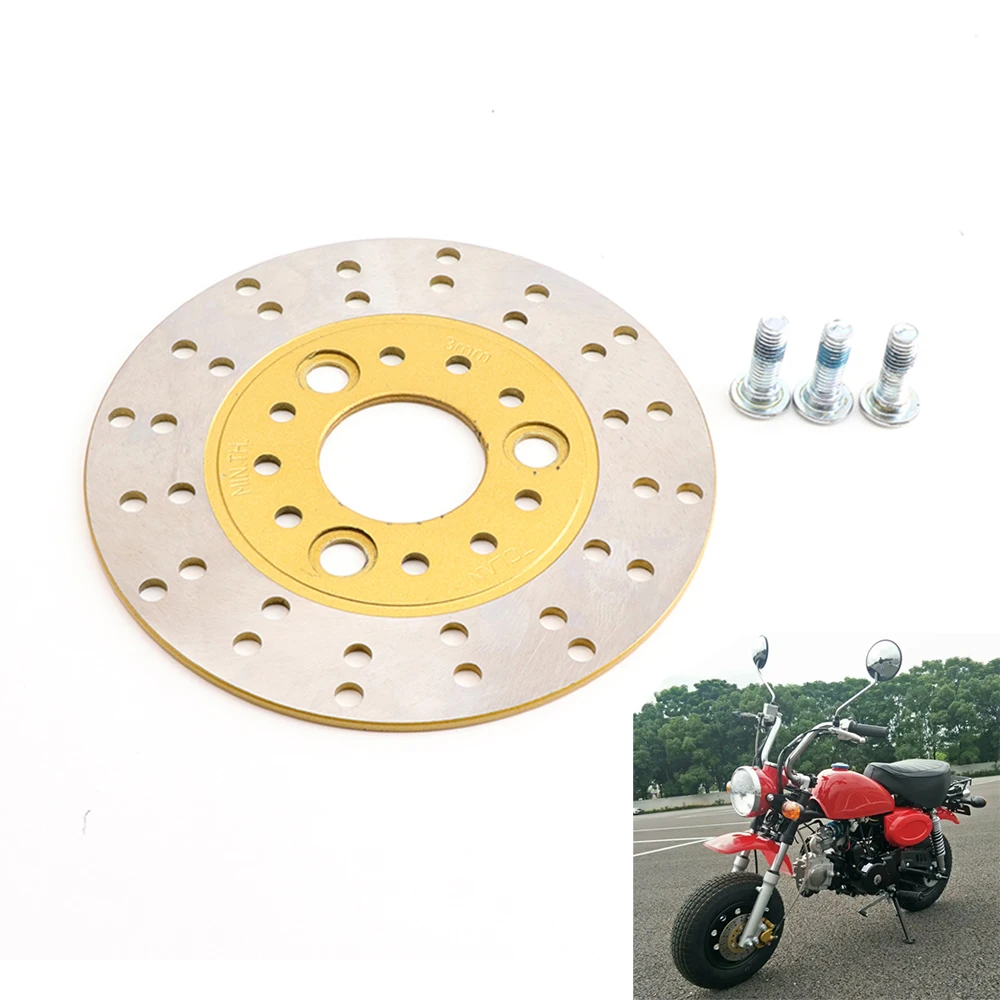 Front Brake Disc 155mm Brake Rotor With mounting screw fit for Honda Monkey z50 bike z50R Motorcycle Accessories