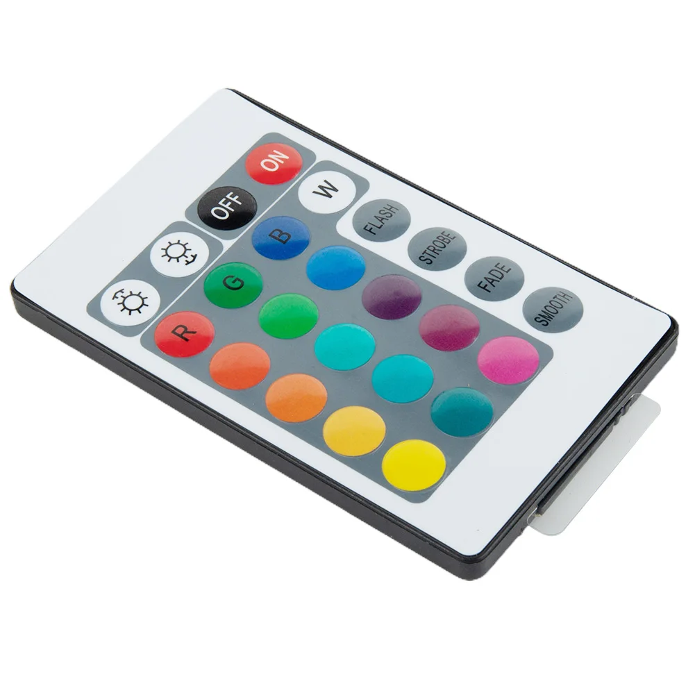 24 ปุ่ม RGB Controller รีโมทคอนโทรล LED Strip Band Stripe 12V 72W รีโมทคอนโทรลไร้สายสําหรับ Dimming เปลี่ยนสี