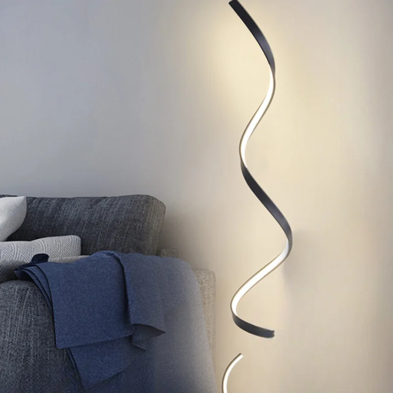 

Design sense art floor lamp, living room sofa next to the light luxury bedside lamp, Nordic simple high-end sense vertical