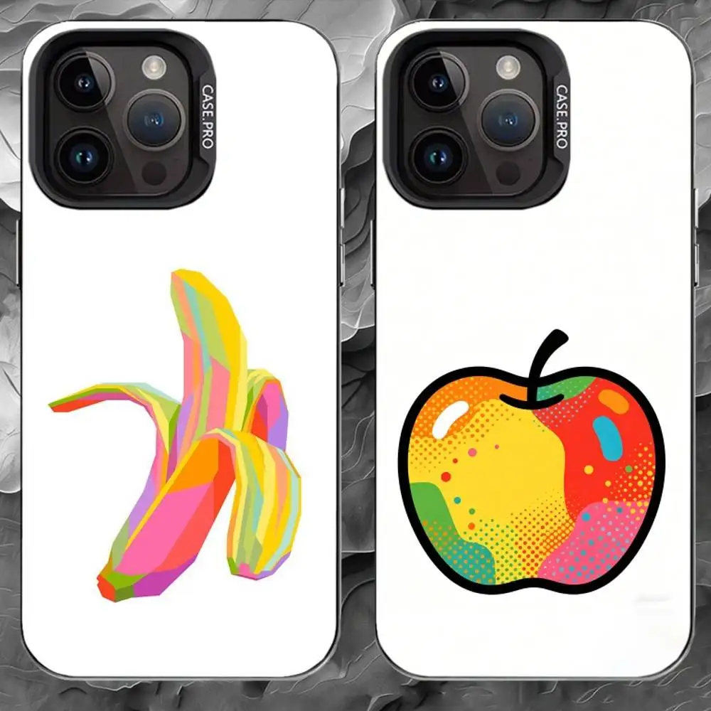 

P-Pop Art Phone Case For iPhone 17 16 15 14 13 12 11 Pro Max Plus Silver Matte Black Cover