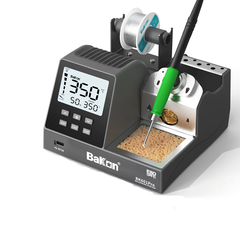 Bakon BK601 PRO Soldering Station Compatible Soldering Iron Tip 210/245/115 Control Temperature Lead-free Electronic Repair Tool