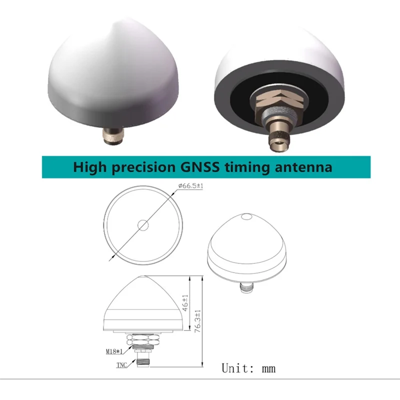 L1 GNSS สำหรับ Zed-F9P เสาสัญญาณ GPS และนาฬิกาจับเวลาความแม่นยำสูงแบบใหม่