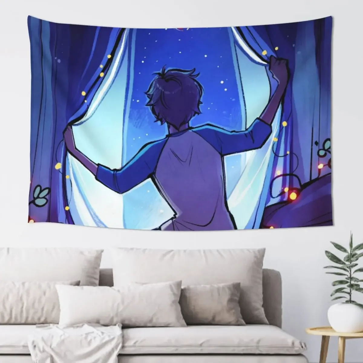 All the Stars are Closer Tapestry Art Mural Wall Deco Luxury Living Room Decoration Tapestry