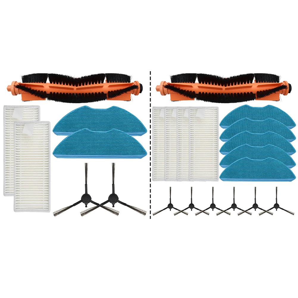 Kit de panos de esfregão com filtros de escova lateral principal para HomeRun Série 3000 XU3100/01 Acessórios de substituição para aspirador de pó