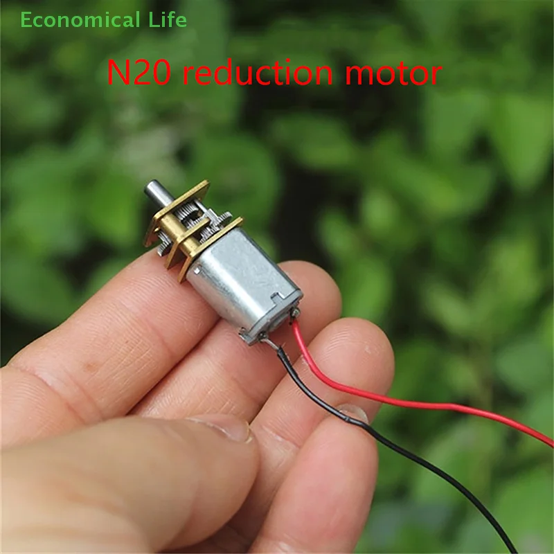 

N20 DC3-6V Electric Micro DC Geared Motor 26-53RPM Metal Motor Gear Adjustable Speed Reversed