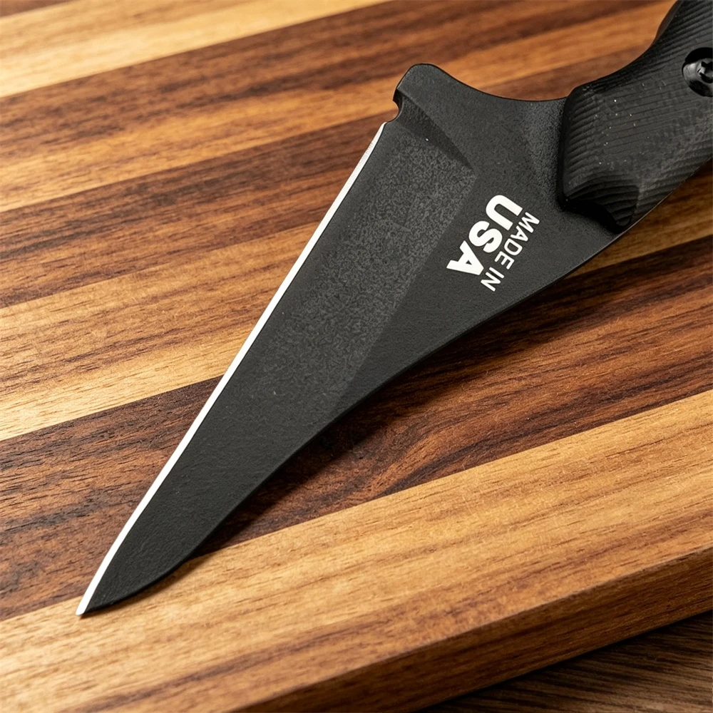 Lightweight Portable Outdoor Fixed Blade Knife 8Cr13Mov Stainless Steel Blade G10 Handle Multi-Purpose for Camping Survival view 2