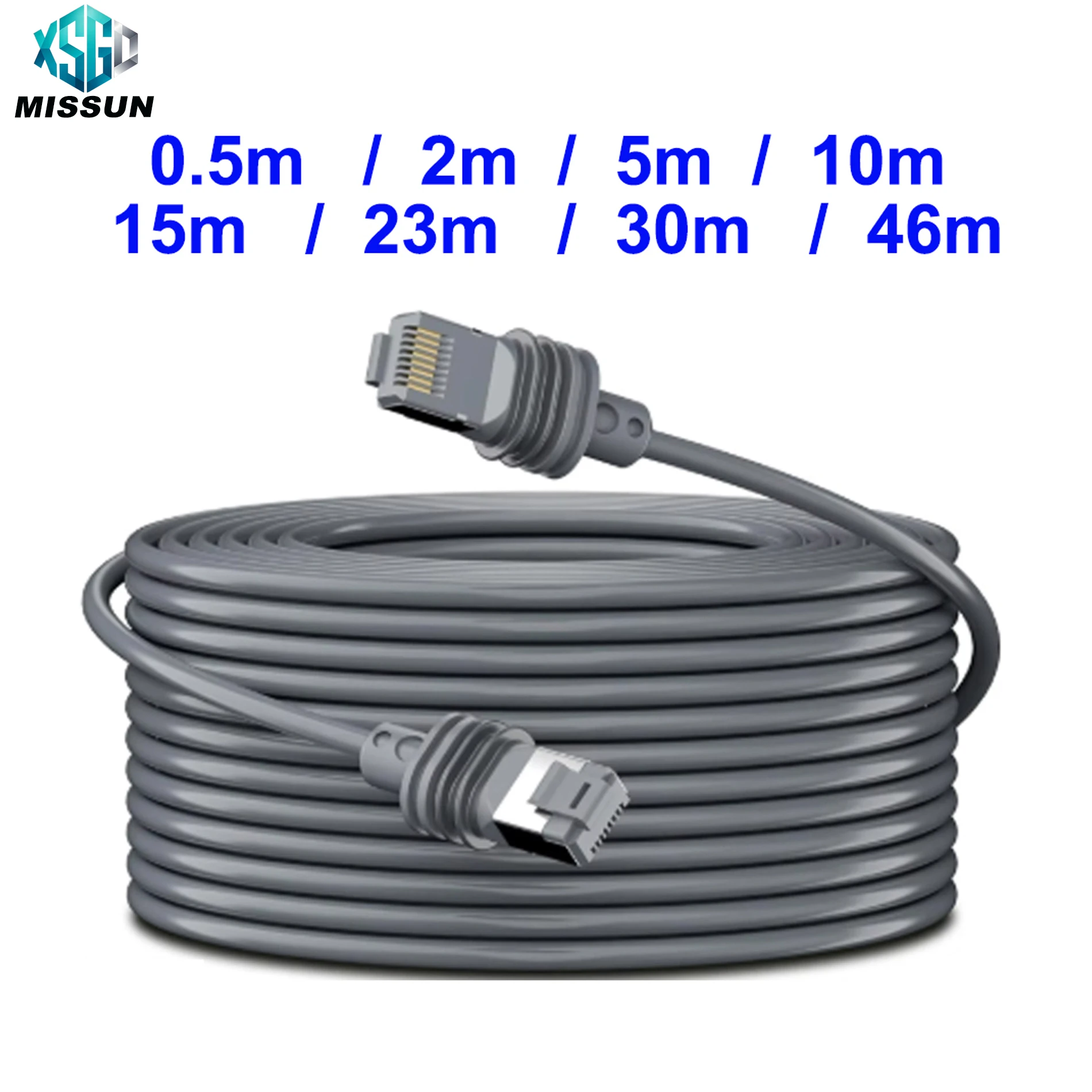 MISSUN For Starlink GEN3 Generation Extension Cord 3M 6M 15M 30M 46M Gigabit Ethernet RJ45 Router Cable For Starlink Satellite