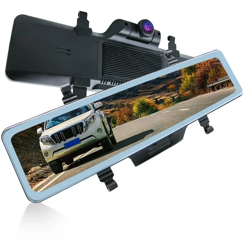 

360 Degree Panoramic 4ch Channels Vehicle Car Camera 11.26 inch Rearview Mirror Dashcam Gps Night Vision 2K Car Dvr Recorder