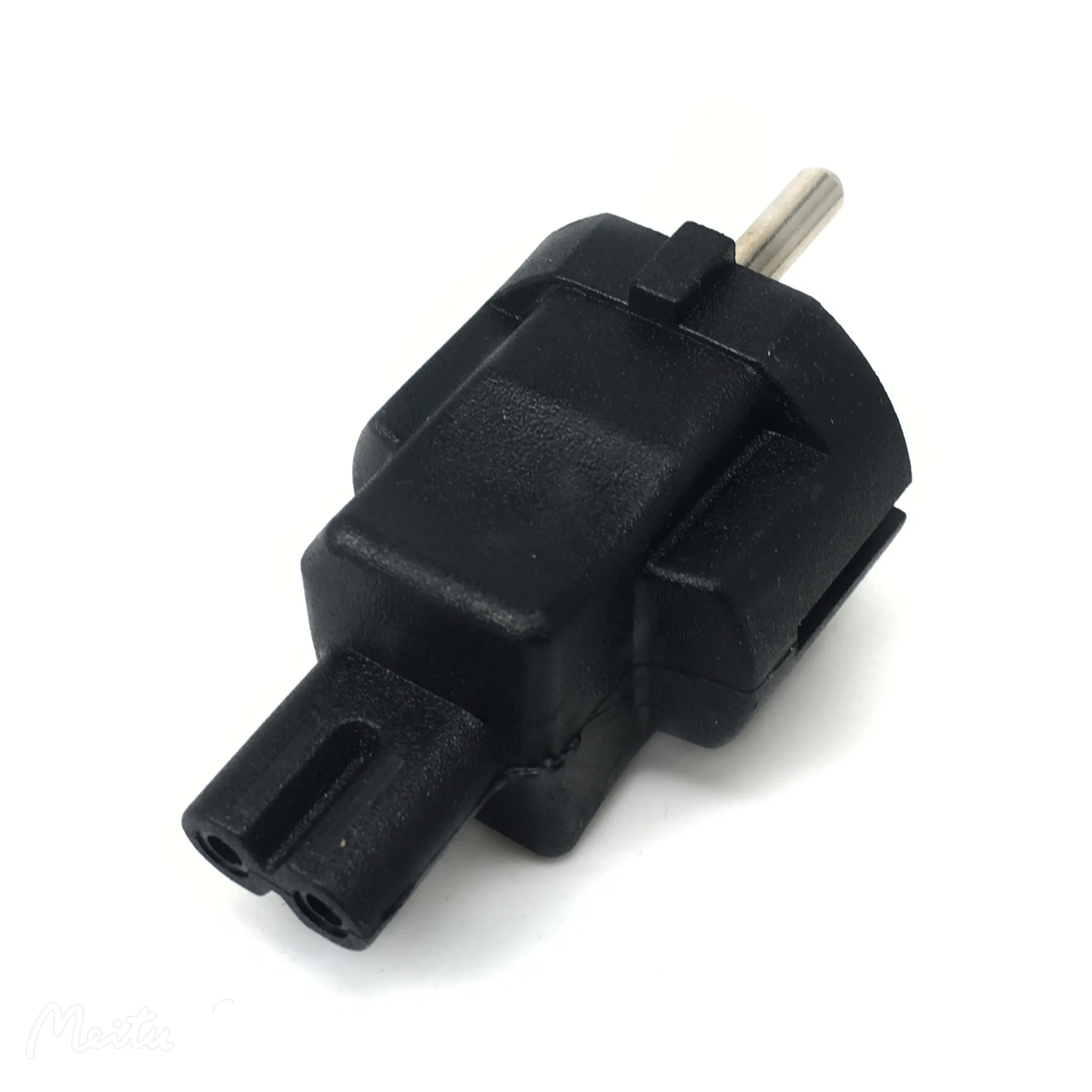 EU 2 Prong TO IEC320 C7 AC Power Adapter,German Standard 4.8mm Pin To 8 Figure 2 Hole, Used To Connect Laptop Power Adapter