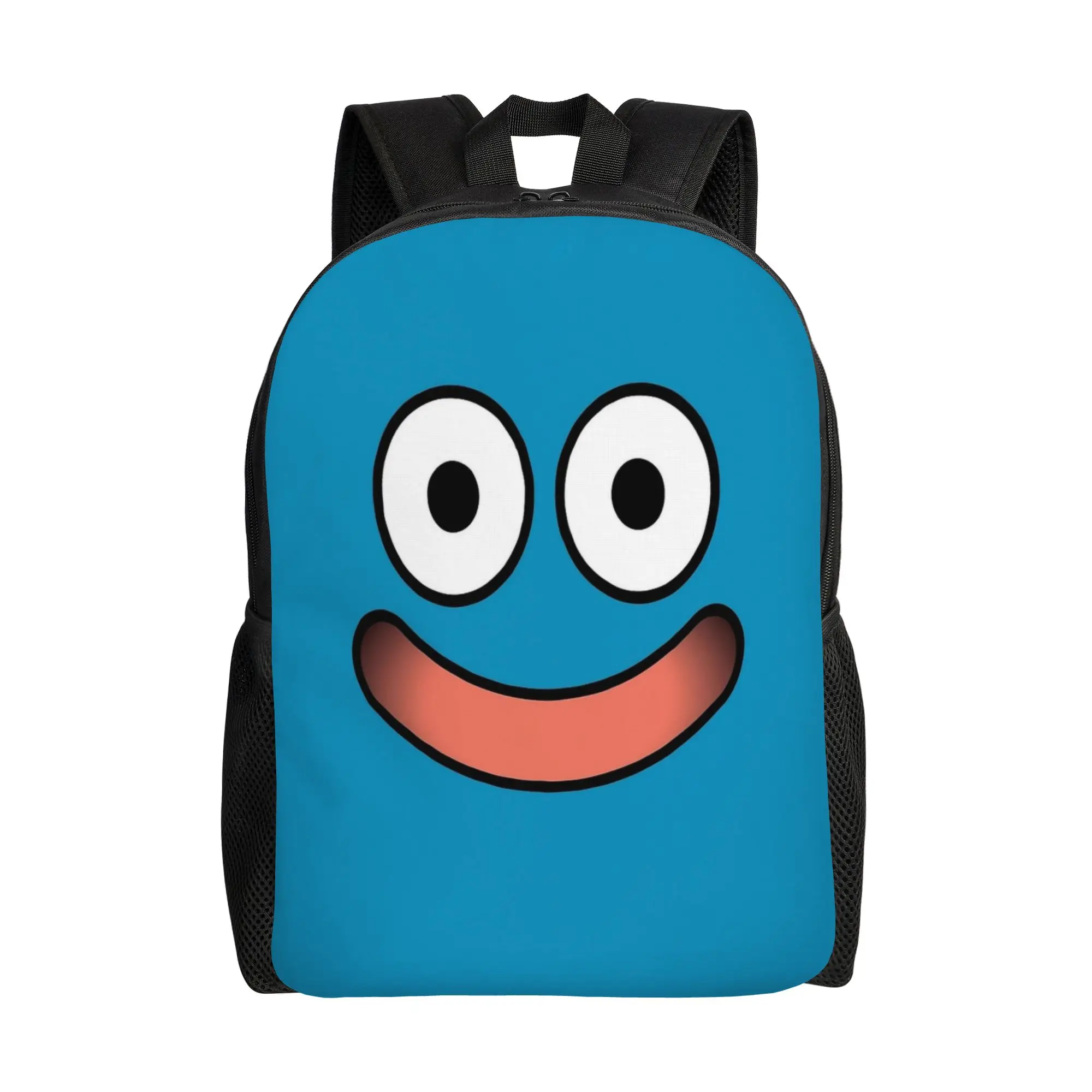 Dragon Quest Slime Face Backpack Men  Big Backpacks Polyester Kawaii High School Bags University Design Rucksack
