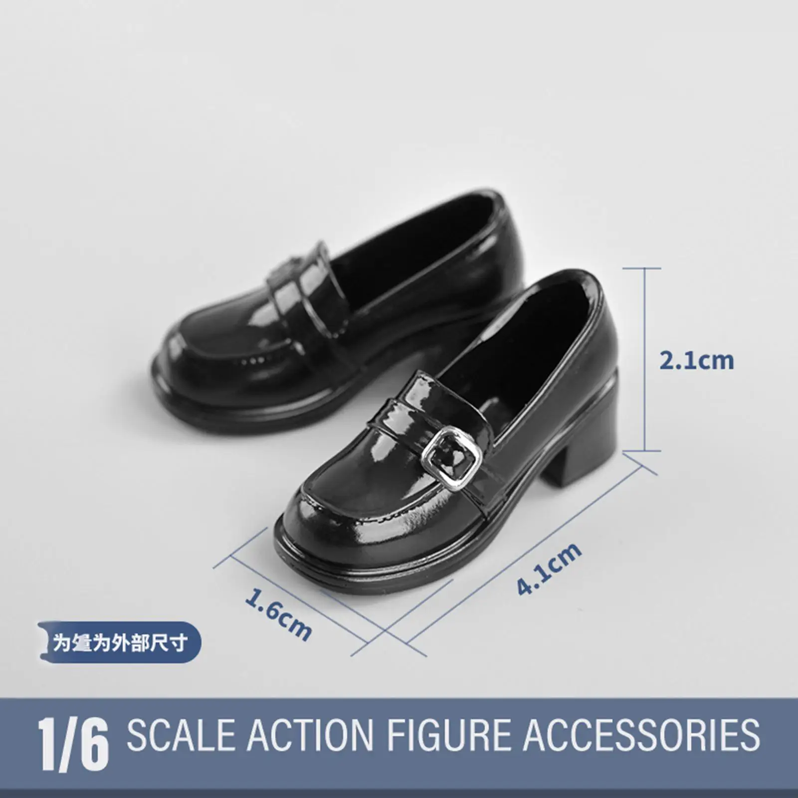 

Premium Action Figure Loafer Shoes Easy to Wear Miniature Footwear for Barbie Doll Fashion