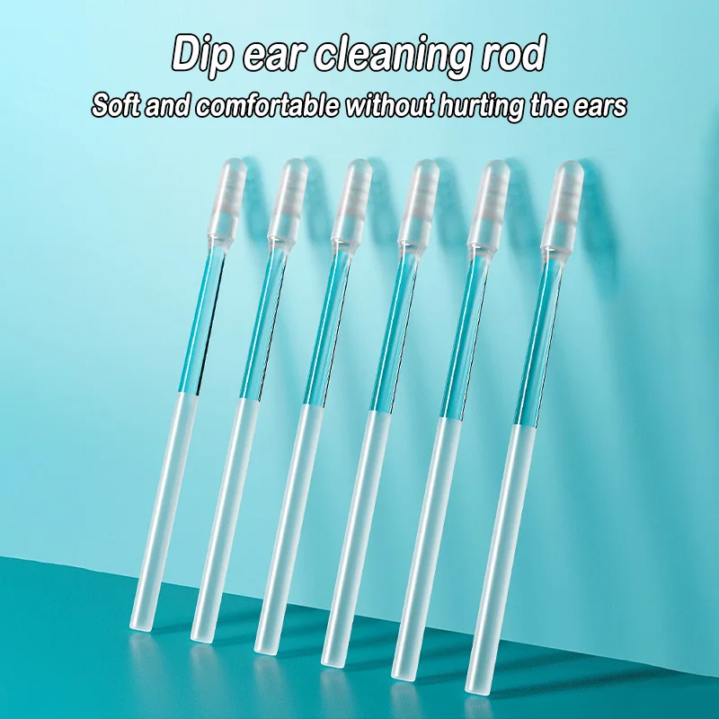 24pcs/box Disposable Sticky Ear Swabs Pick Reusable Ear Cleaner Soft Ear Wax Removal Tool Earwax Remover For Olders Adult Kid
