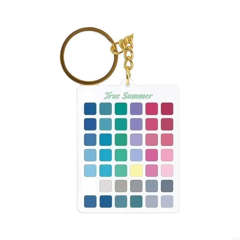 

Seasonal Color Analysis Keychain With Seasonal Palette For Fashion Stylists And Beauty Enthusiasts H9EE