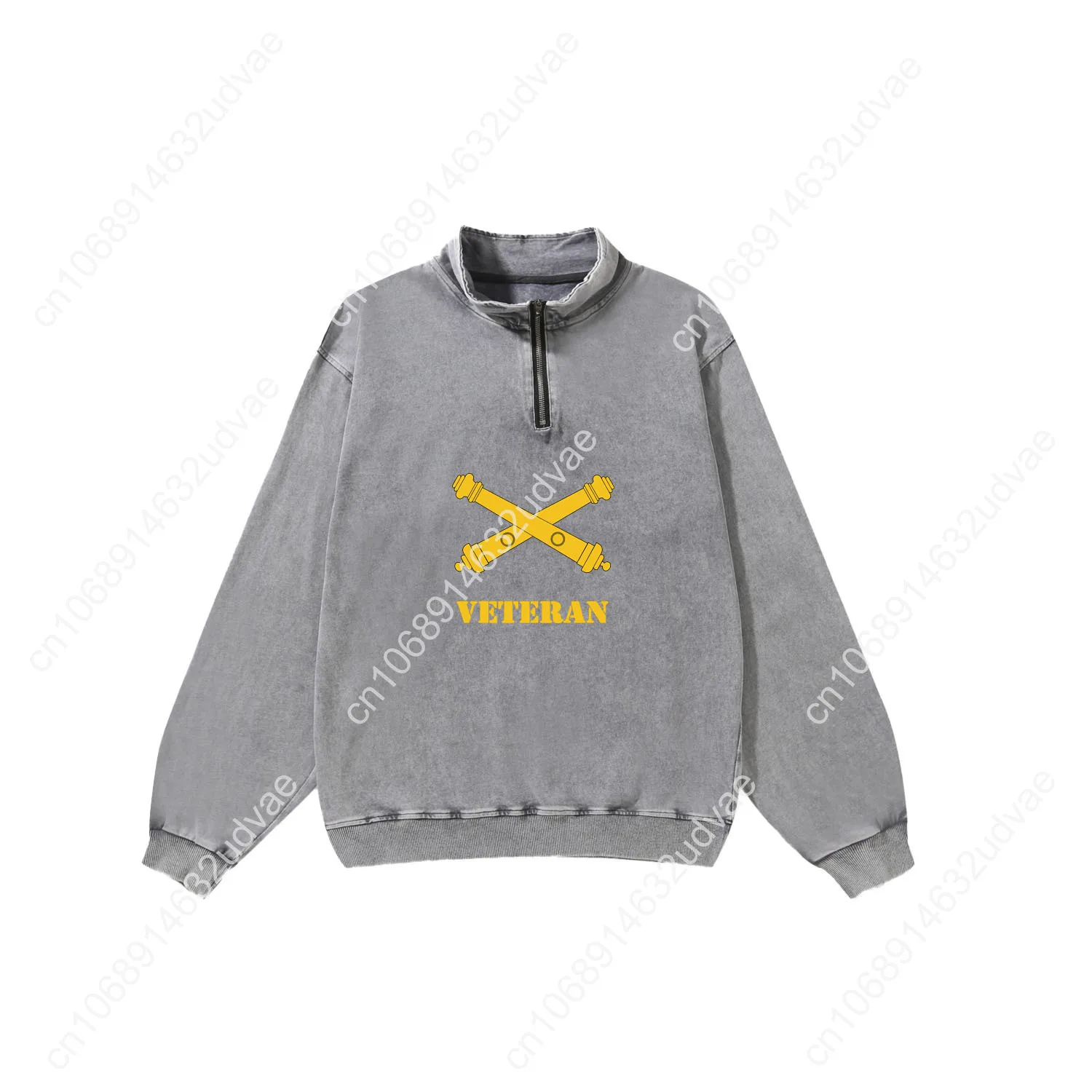 US Army Field Artillery Veteran Retro Sweatshirt Mann Frau Teenager Vintage Pullover Half Sweat Maßgeschneiderte Tops Ärmeln T-Shirt
