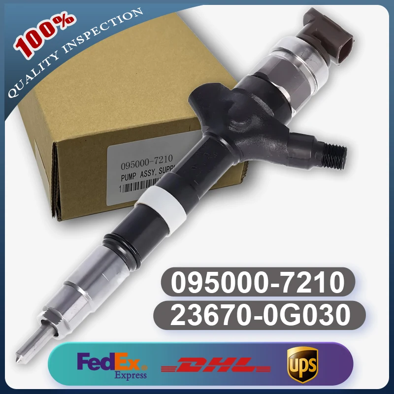 

Diesel Fuel Injector 095000-7210 095000-7220 23670-09031 23670-0G030 for Toyota Avensis Corolla 2.0 D-4D 1CD-FTV Diesel Engine