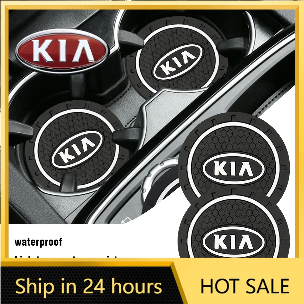 

Наклейка на автомобиль 2026 года, 1/2 шт., силиконовый противоскользящий коврик, подстаканник, подставка для автомобиля для KIA Ceed, Sportage, Rio 3, Proceed, K5, Sedo