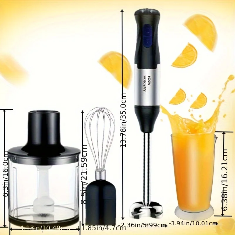 خلاط يدوي منزلي، خلاط يدوي، كوب خلط من الفولاذ المقاوم للصدأ، مفرمة، خافق البيض، رغوة الحليب، الحساء، لوازم المطبخ العصير #2