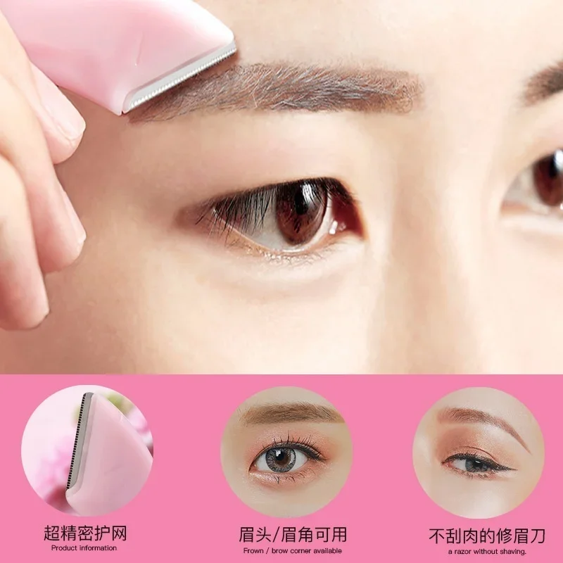 Rasoir à sourcils pour femmes, coupe-poils du visage, Mini couteau de maquillage