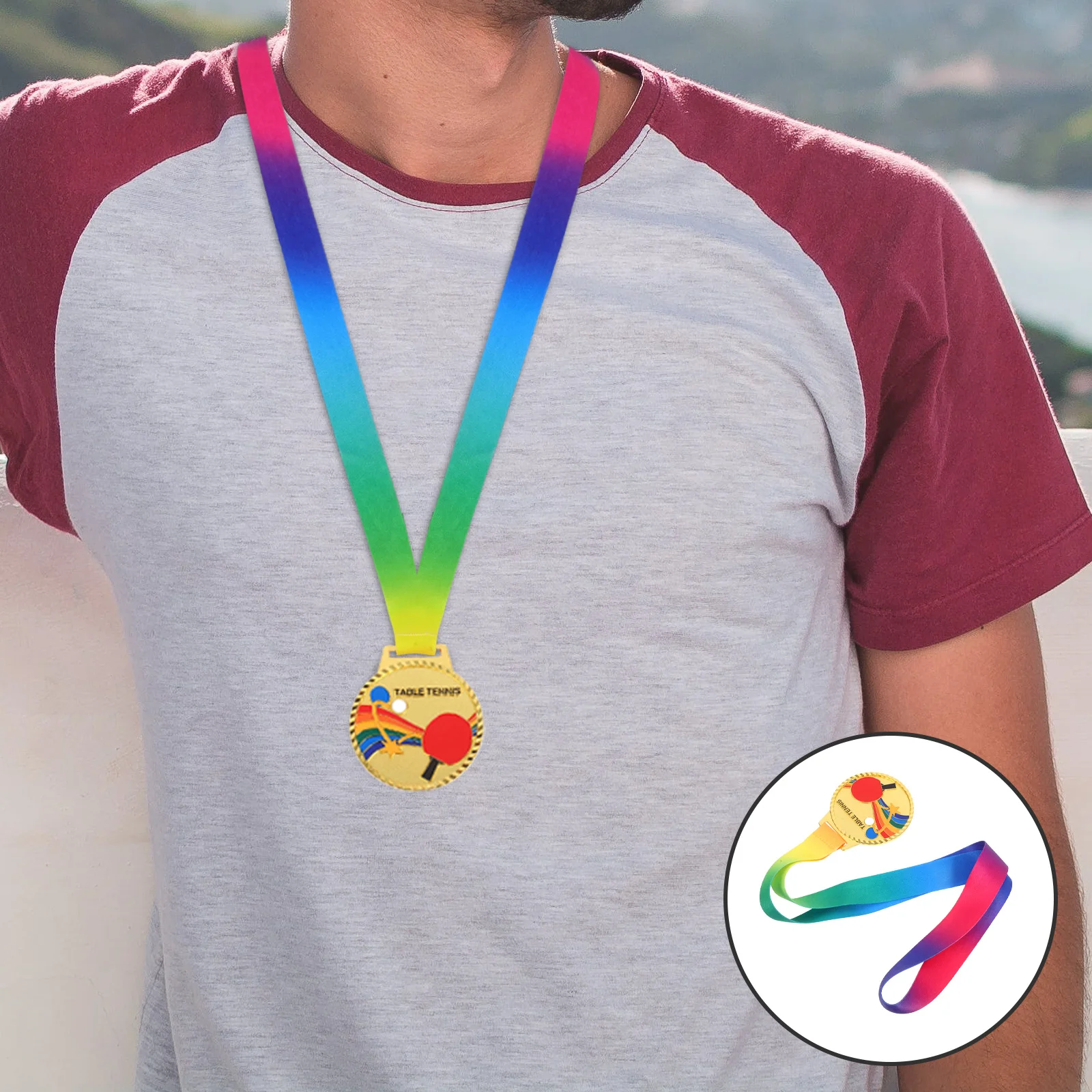 

Pingpong Medals Metal Gold Award Place School Tournament Competition Table Tennis Event Party Favor Prize