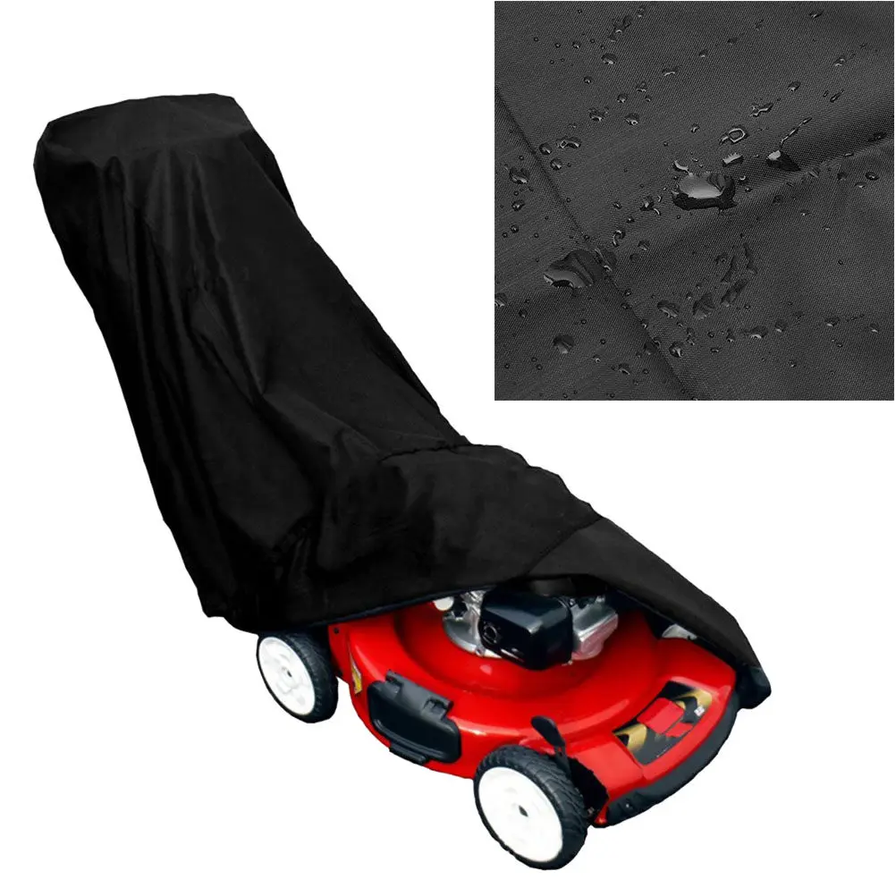 1Pcs Lawn Mower Dustproof Cover Waterproof Polyester Protective Cover Outdoor Mower Hood Dust Rain Sunproof Tree Resistant
