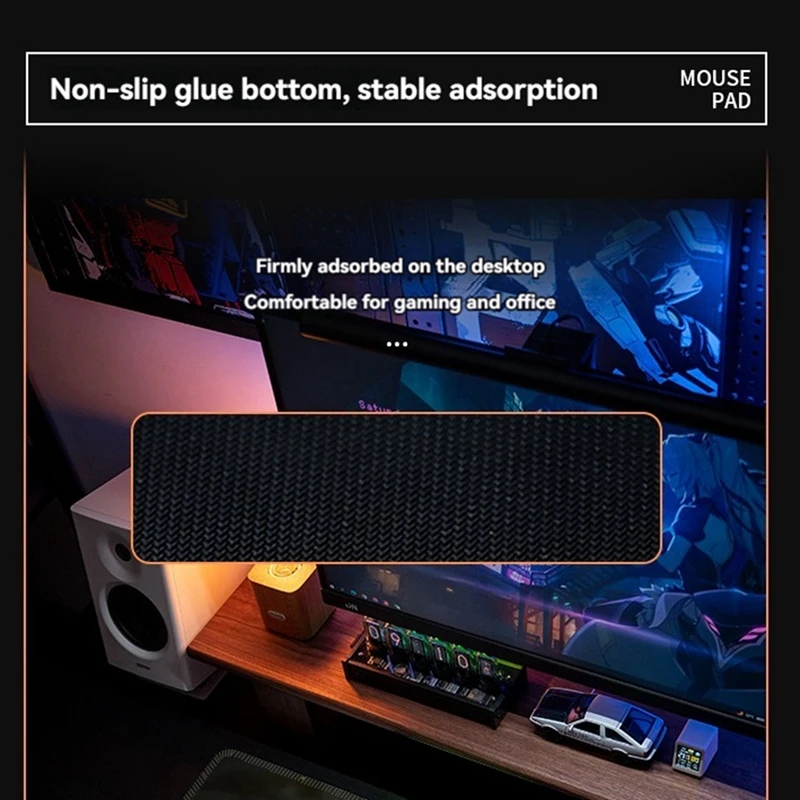 Black Myth Wukong 게임 마우스 패드, 사무실 대형 마우스 패드, 컴퓨터 게임 키보드, 고무 미끄럼 방지 마우스 매트, 대형 마우스 패드